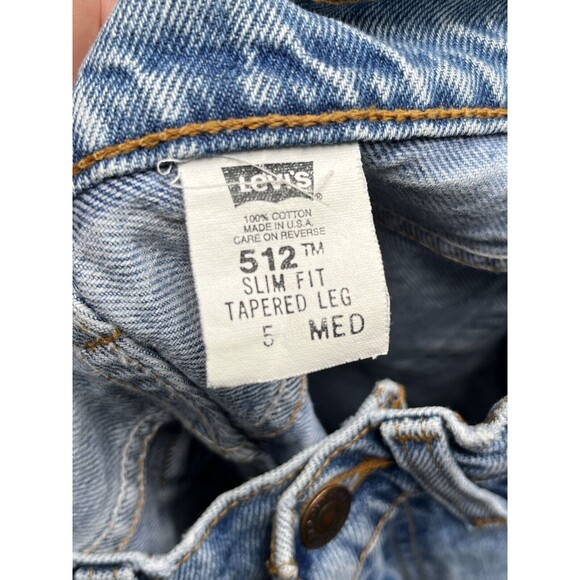 Vintage Levis 512 Red Tab Slim Fit Tapered Made in USA 24x28 - Picture 9 of 10